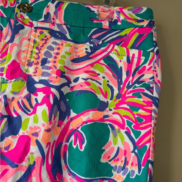 Lilly Pulitzer Kelly Skinny Ankle Pant in Agate Green Safari 8 - Picture 4 of 7